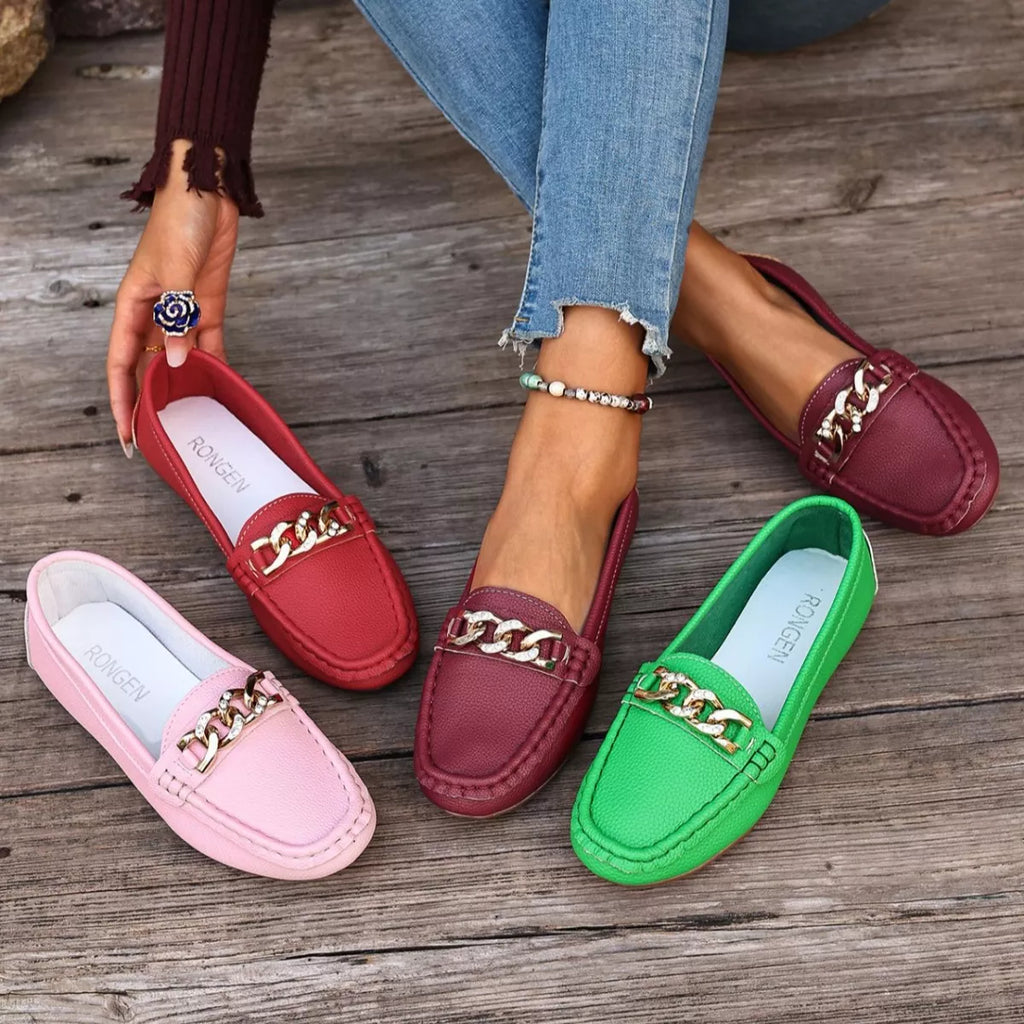 Round Toe Slip-Ons