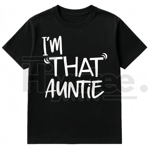 "I'm That Auntie" Funny Best Aunt Tee – Cotton Women's Plus Size Crew Neck Top