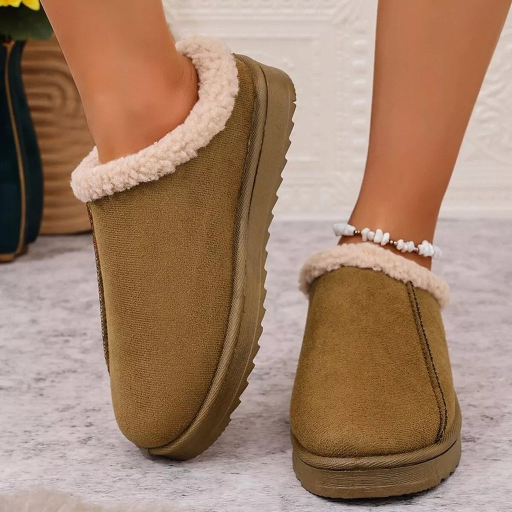 Cozy Plush Lined Clog Slippers