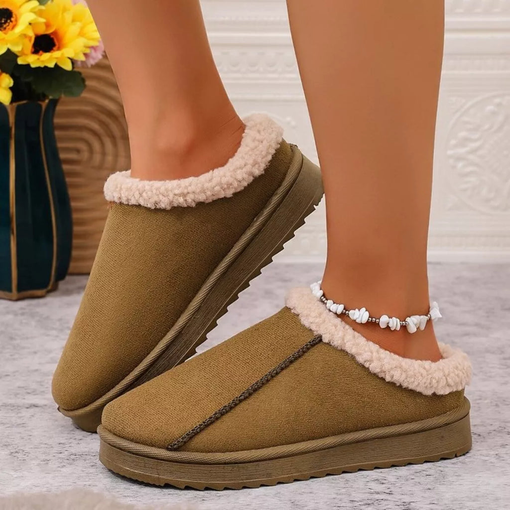 Cozy Plush Lined Clog Slippers