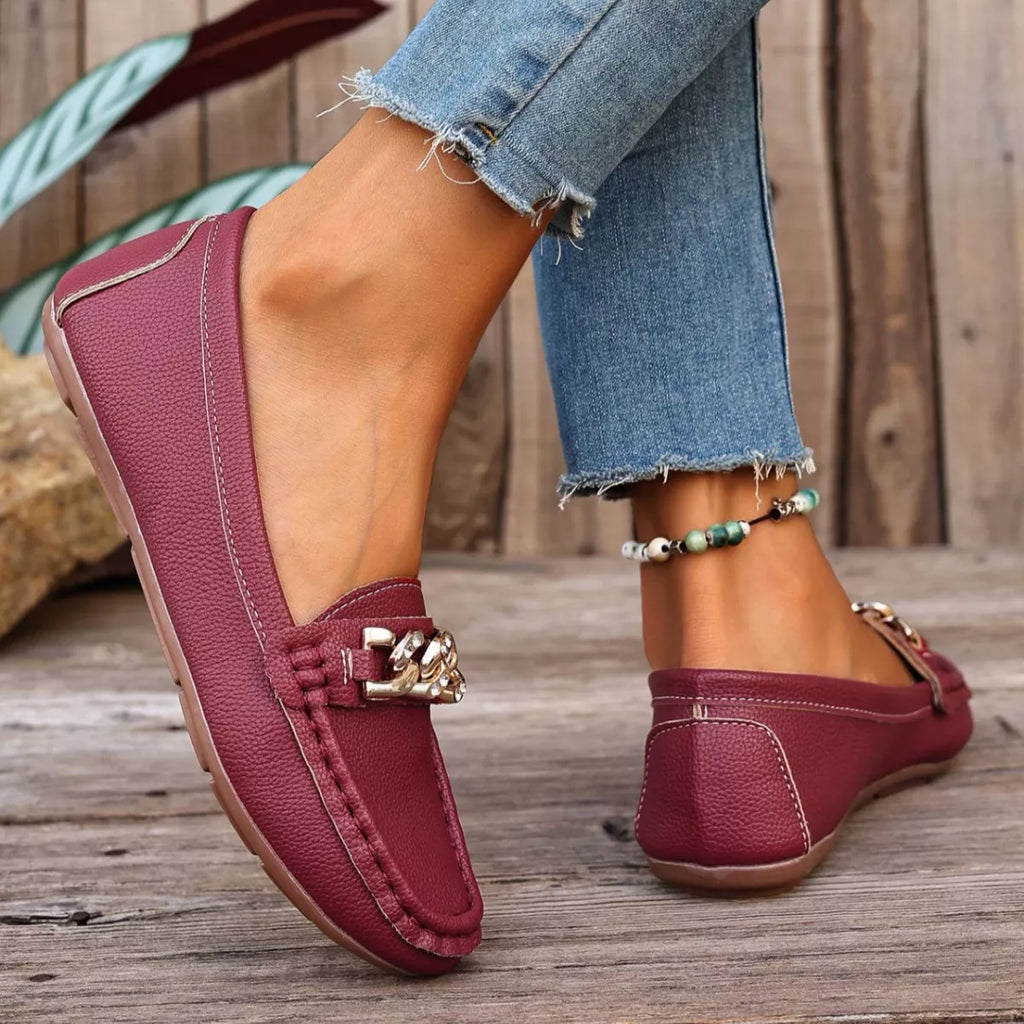 Round Toe Slip-Ons