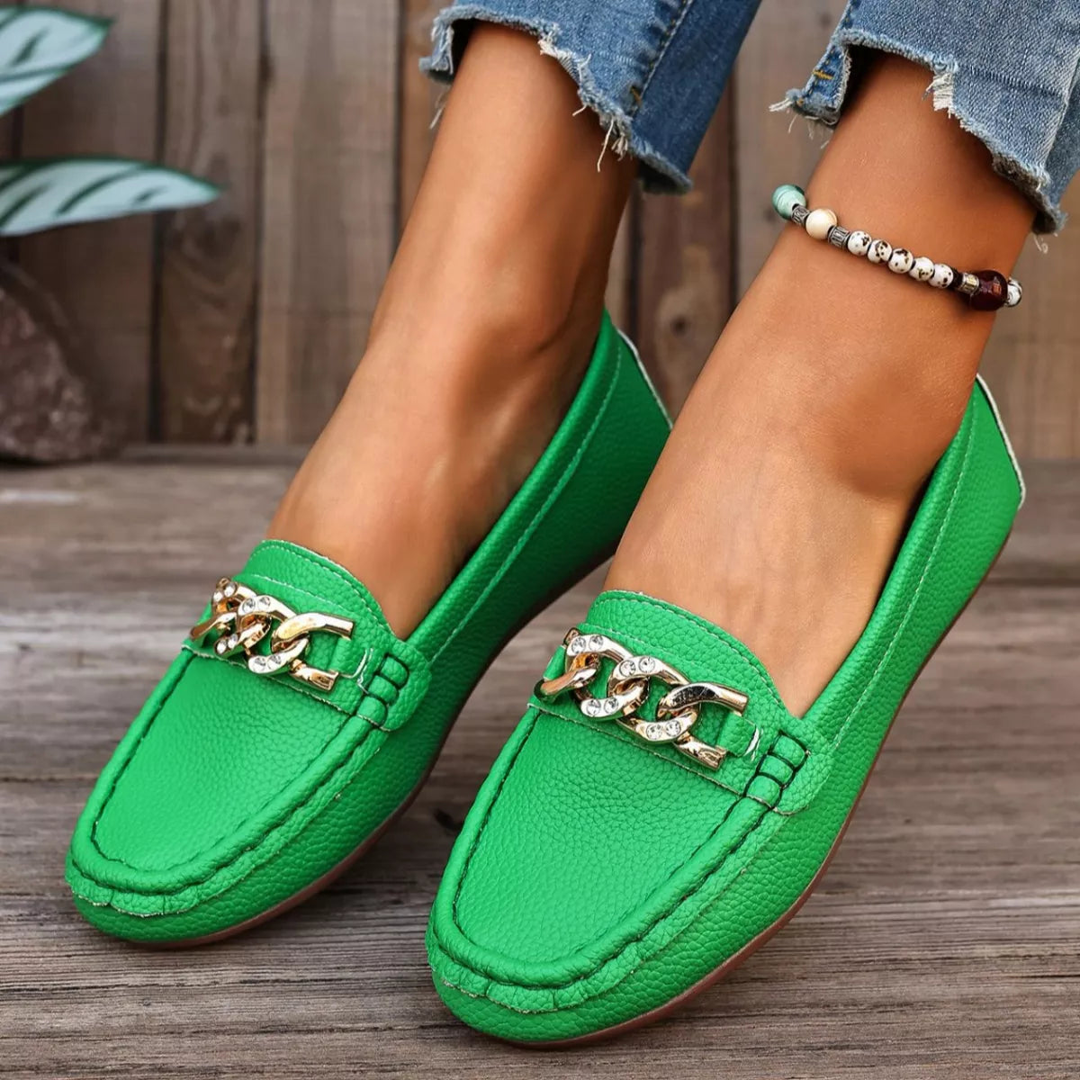 Round Toe Slip-Ons