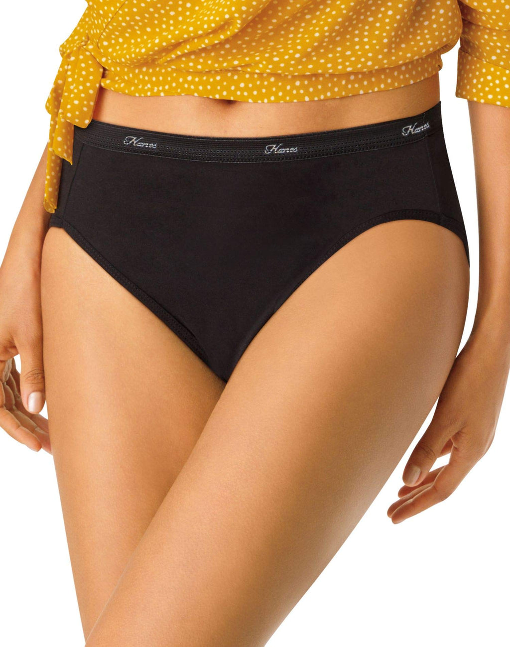 Hanes Women's Underwear Pack, 10-Pack, Full-Coverage Cotton Blend Panties, Moisture-Wicking Underwear for Women
