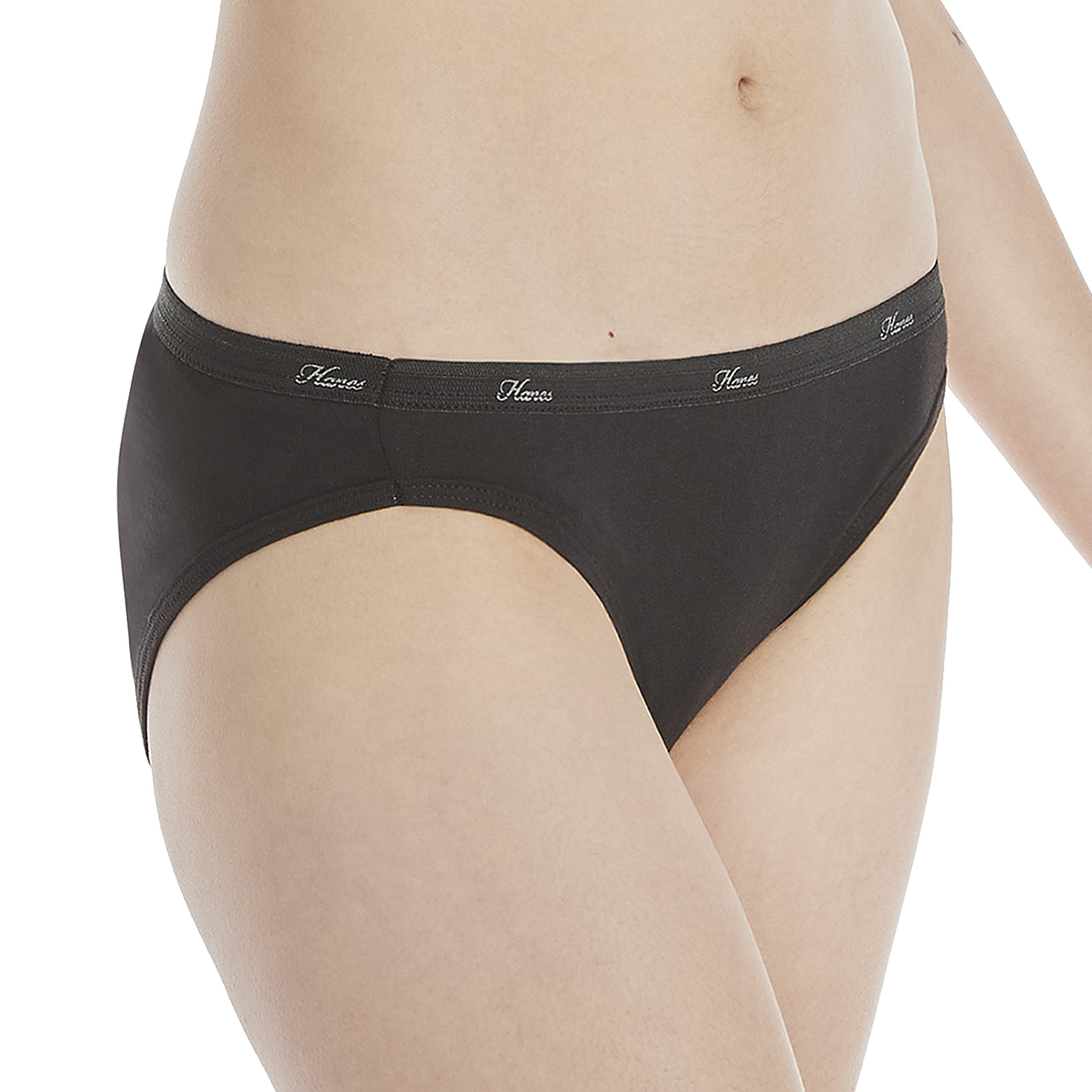 Hanes Women's Underwear Pack, 10-Pack, Full-Coverage Cotton Blend Panties, Moisture-Wicking Underwear for Women