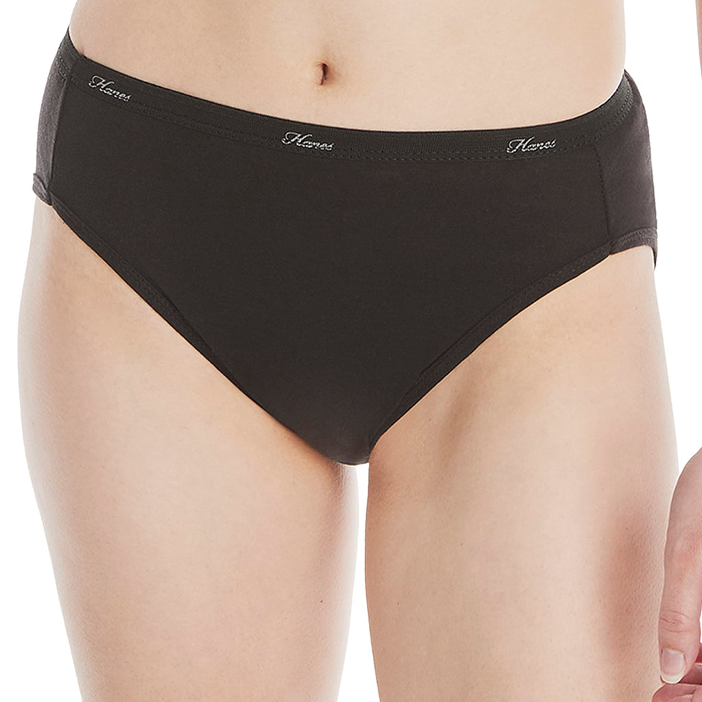 Hanes Women's Underwear Pack, 10-Pack, Full-Coverage Cotton Blend Panties, Moisture-Wicking Underwear for Women