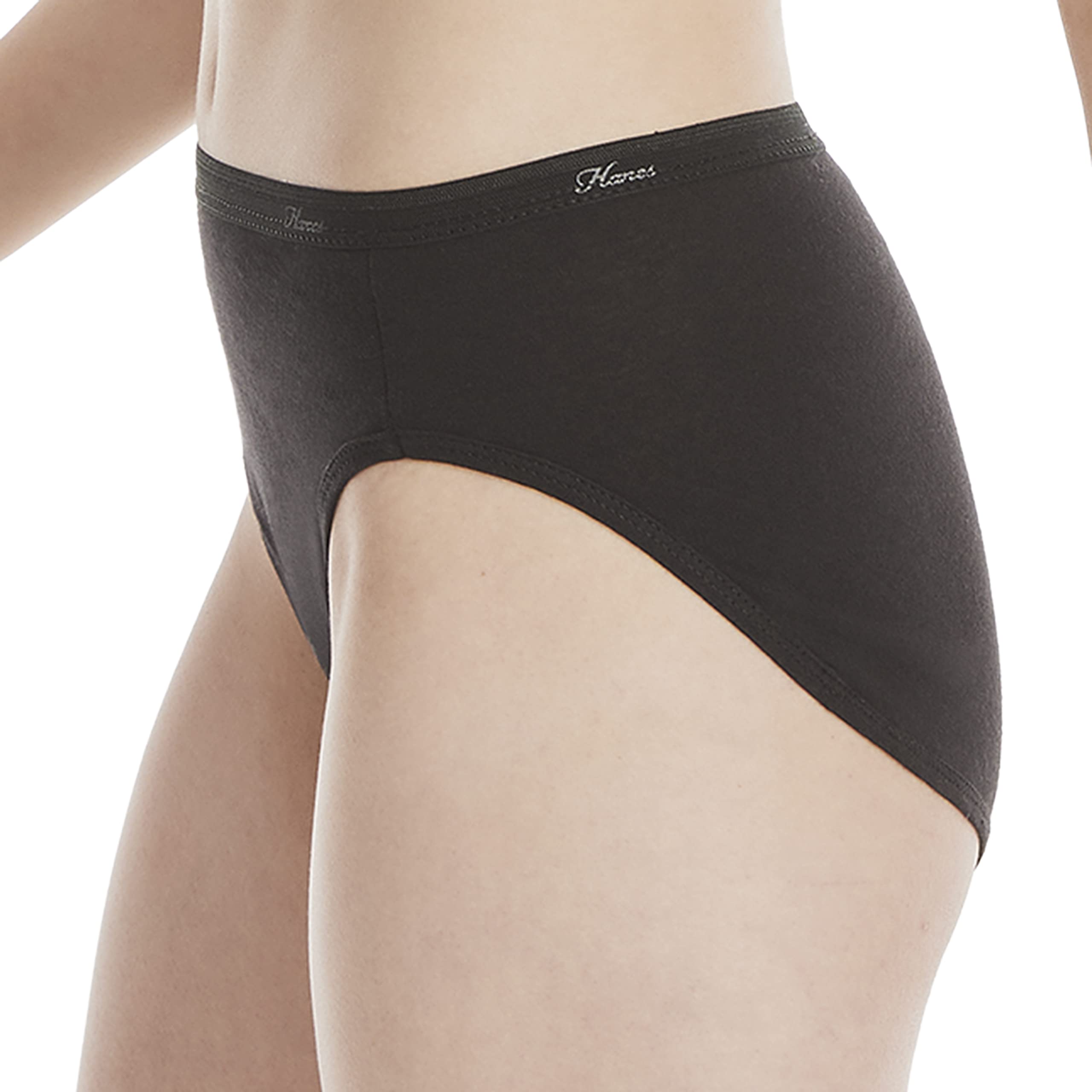 Hanes Women's Underwear Pack, 10-Pack, Full-Coverage Cotton Blend Panties, Moisture-Wicking Underwear for Women