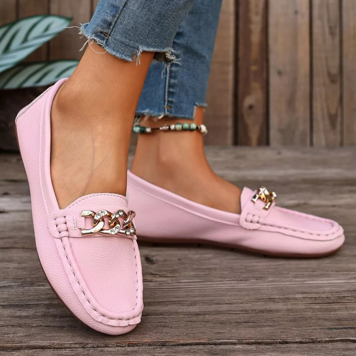 Round Toe Slip-Ons