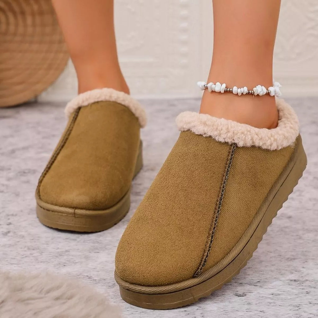 Cozy Plush Lined Clog Slippers