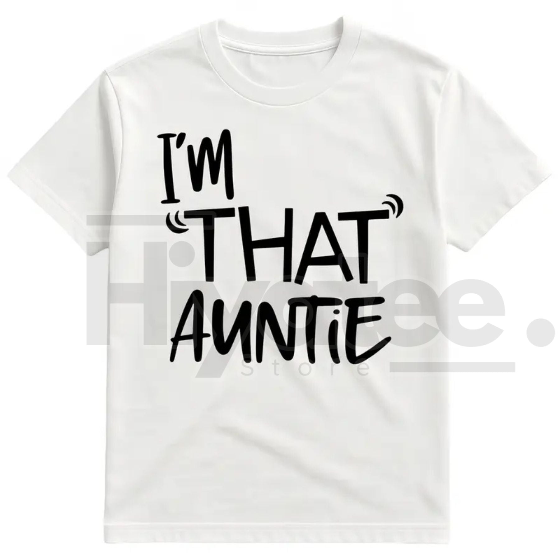 "I'm That Auntie" Funny Best Aunt Tee – Cotton Women's Plus Size Crew Neck Top