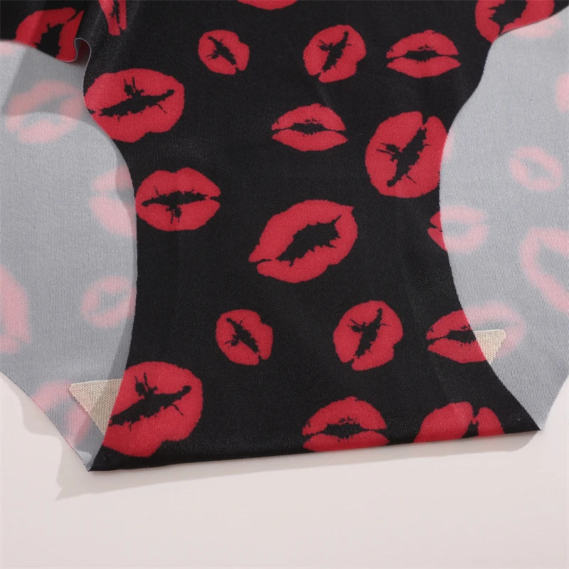 3Pcs Seamless Women's Panties S-XXL Sexy Butterfly Briefs Fashion Leopard Heart Breathable Female Comfortable Cozy Sexy Lingerie