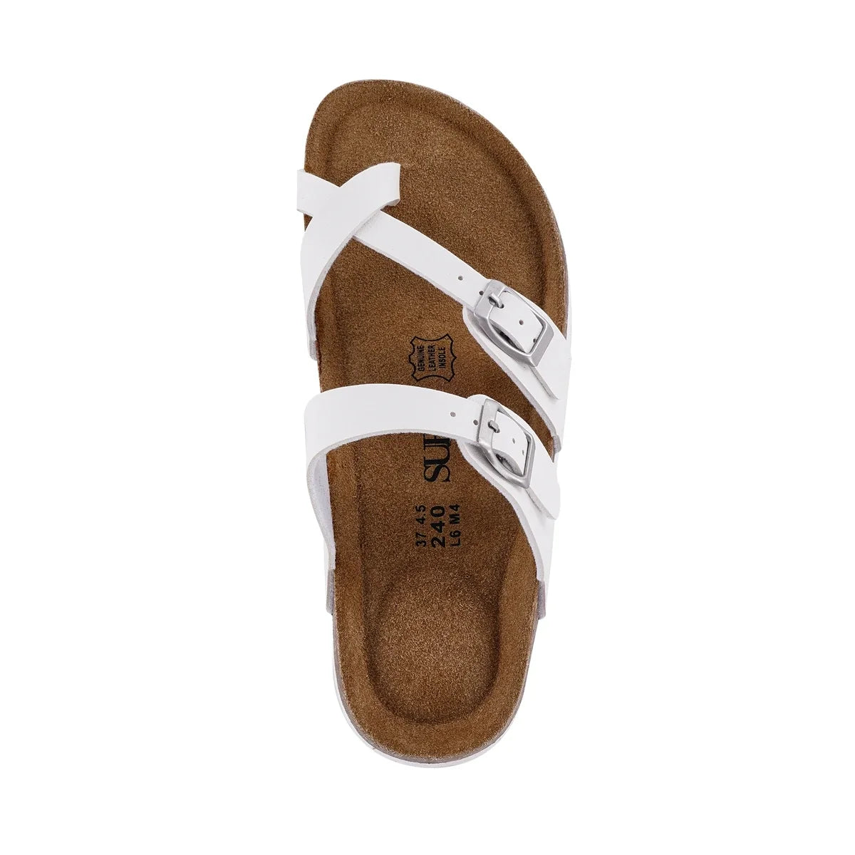 Natural Leather Buckle Sandals For Women Non Slip Outdoor Beach