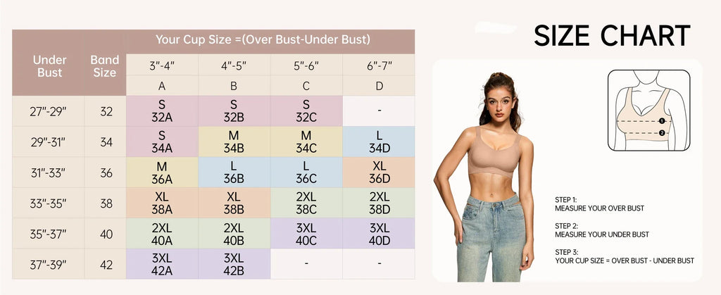 Women's Wire-free Seamless Bra Solid Color Full Cup Thin Molding Underwear Seamless Push-up Comfortable Underwear