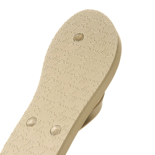 Smith - Gold Leaves Rhinestone Flat Flip Flops Sandal