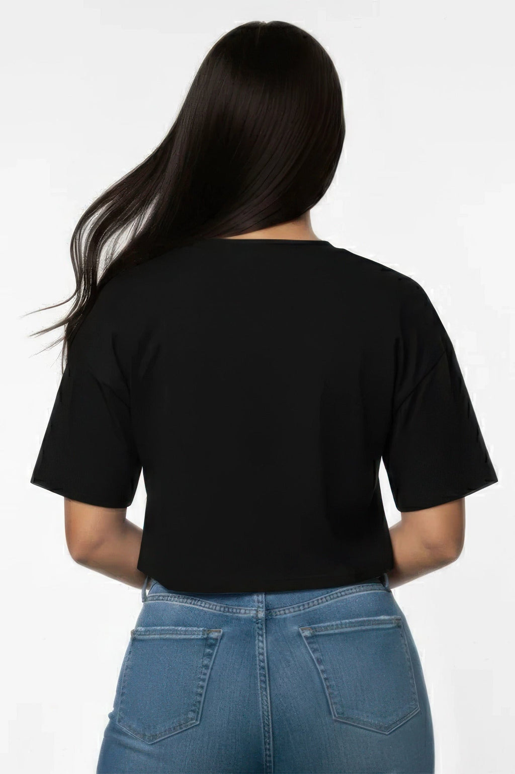 Everyday Essential Cropped Crew Neck T-Shirt