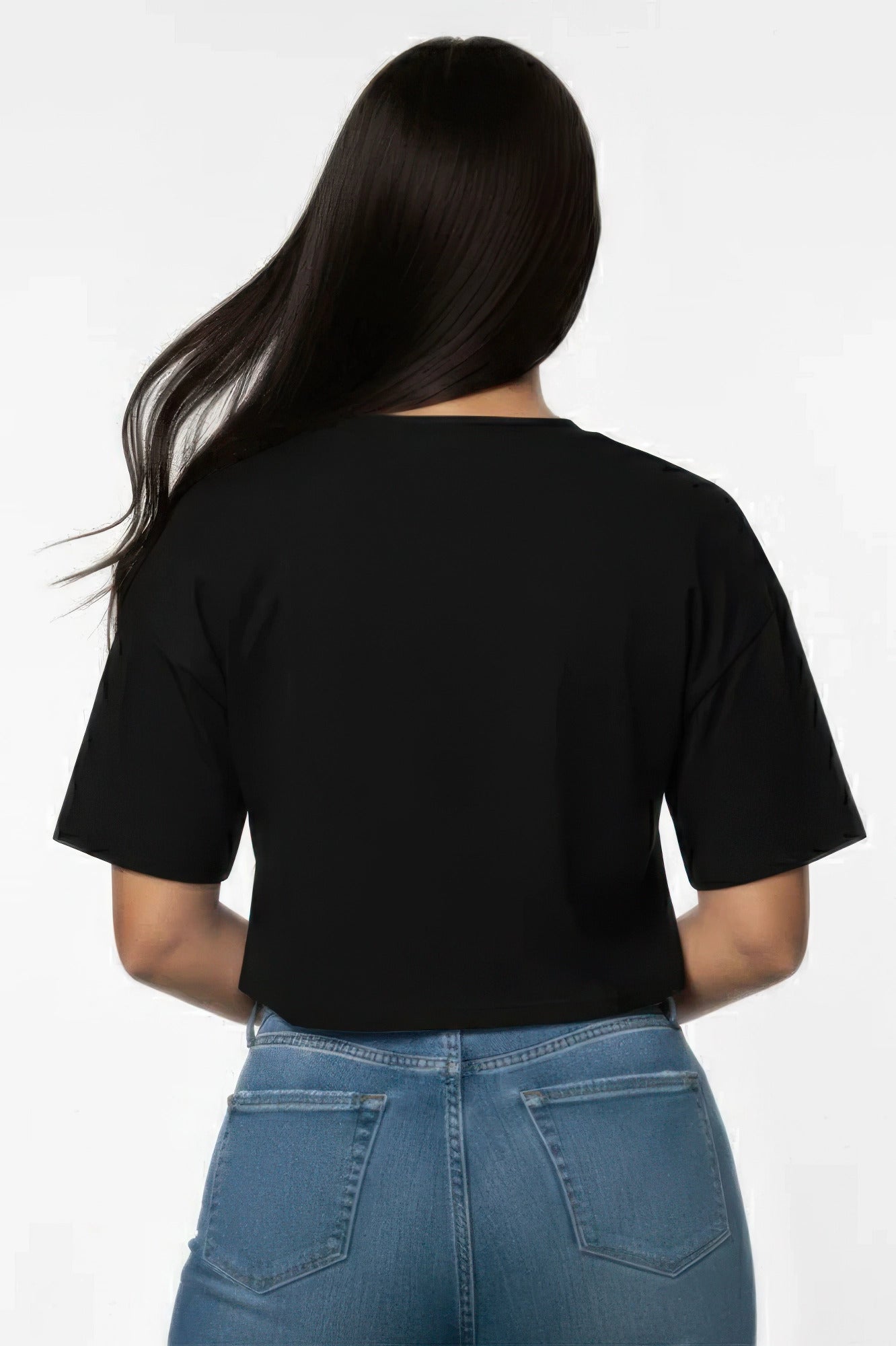 Everyday Essential Cropped Crew Neck T-Shirt
