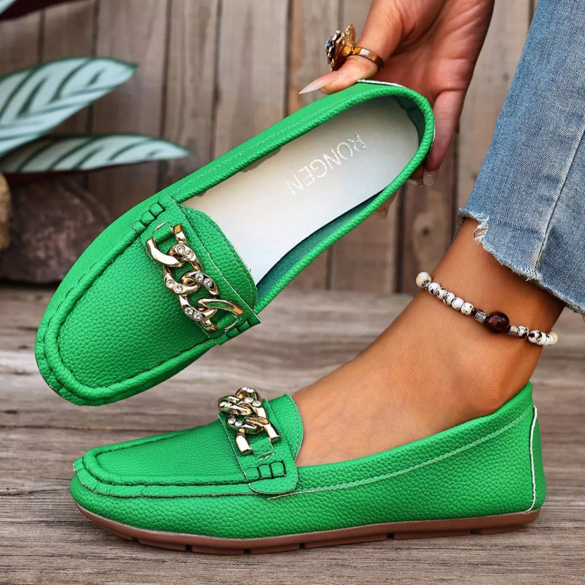 Round Toe Slip-Ons