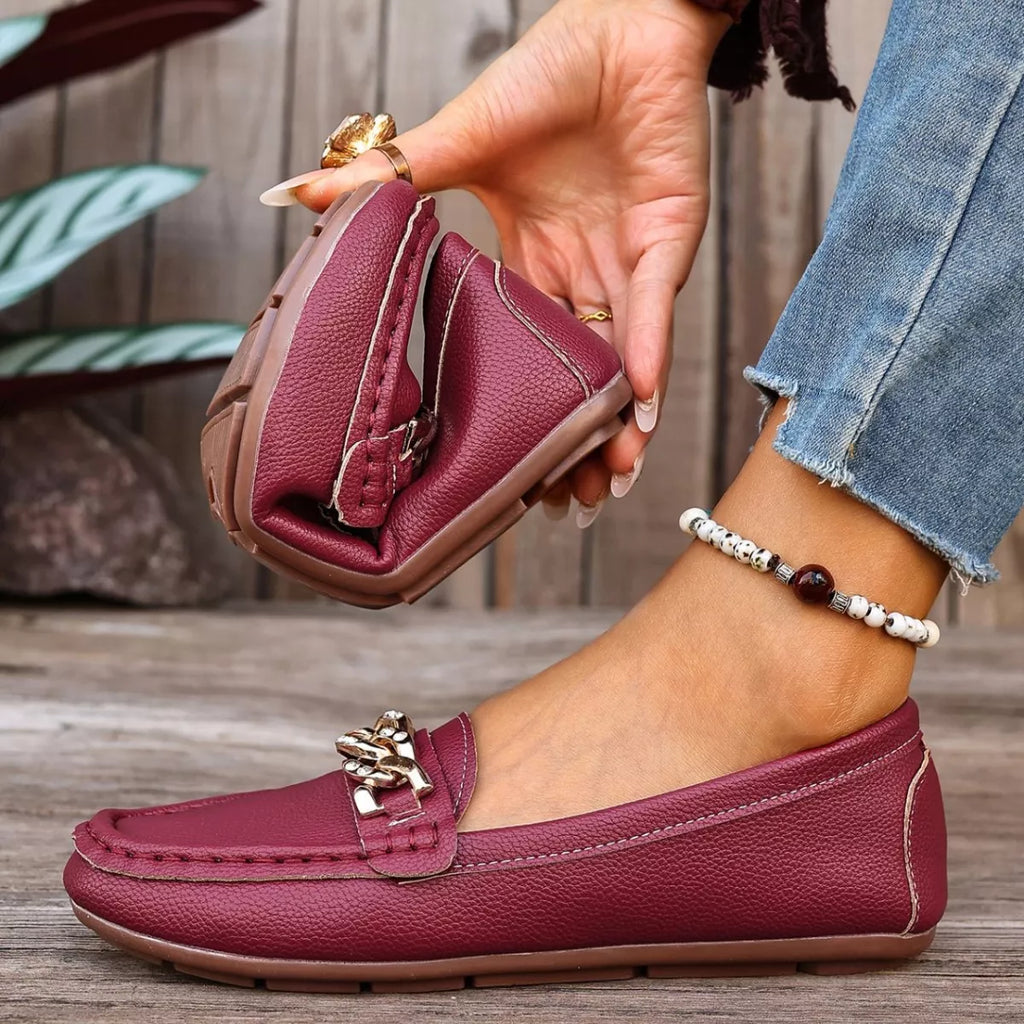 Round Toe Slip-Ons