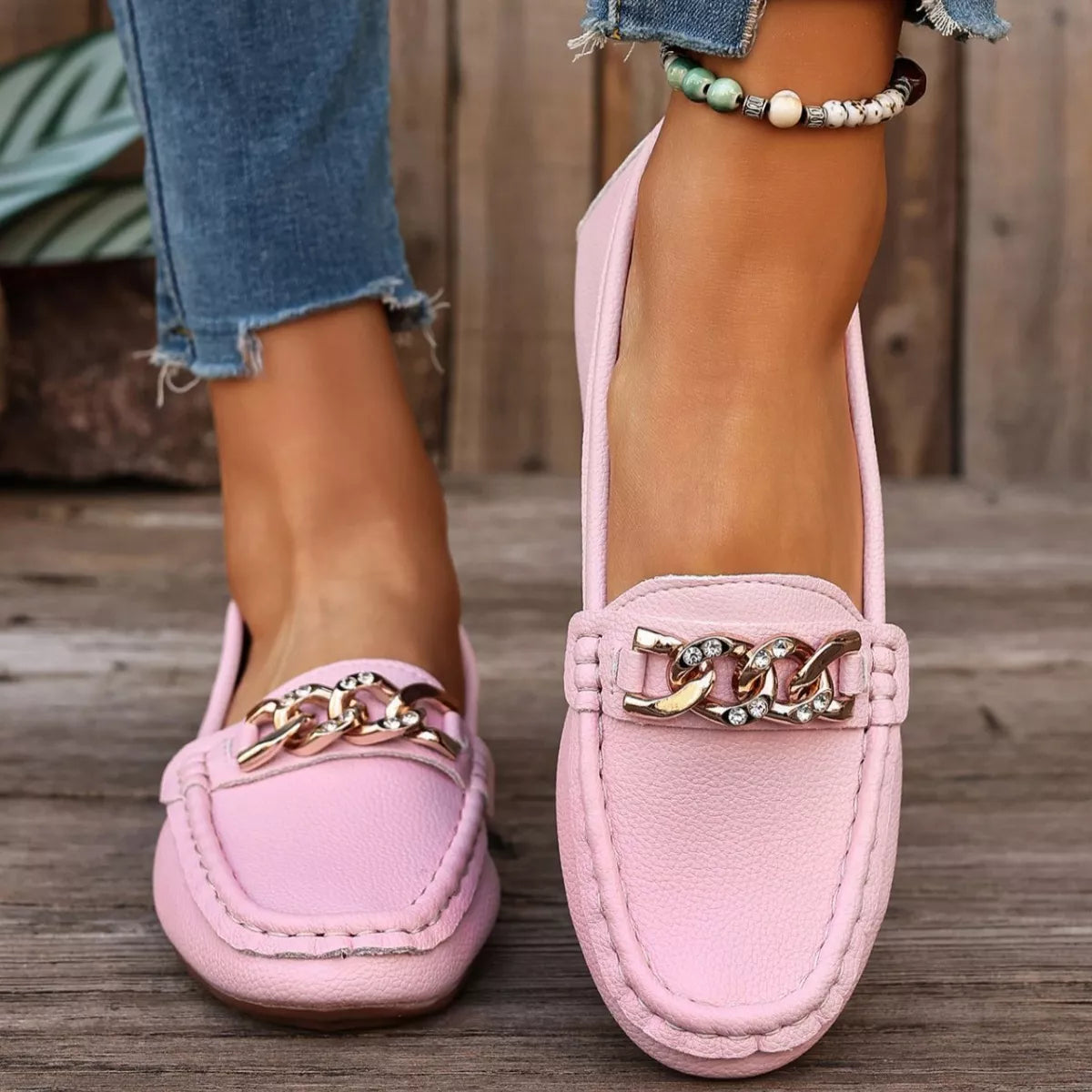 Round Toe Slip-Ons