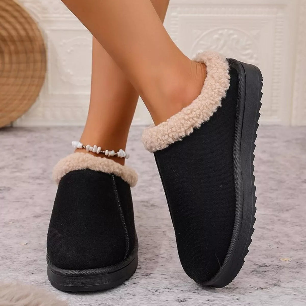 Cozy Plush Lined Clog Slippers