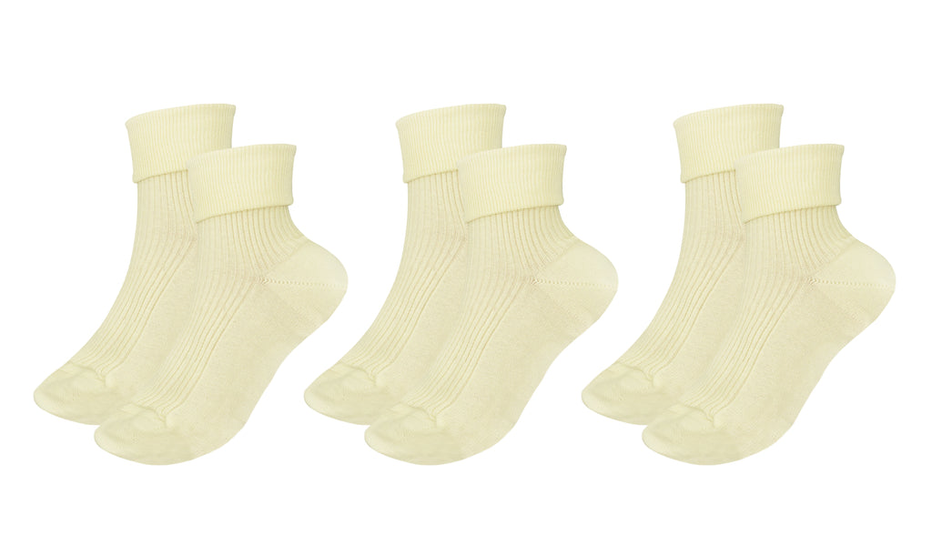 tittimitti® 100% Organic Combed Cotton Luxury Women's Socks 3-Pack. Made in Italy.